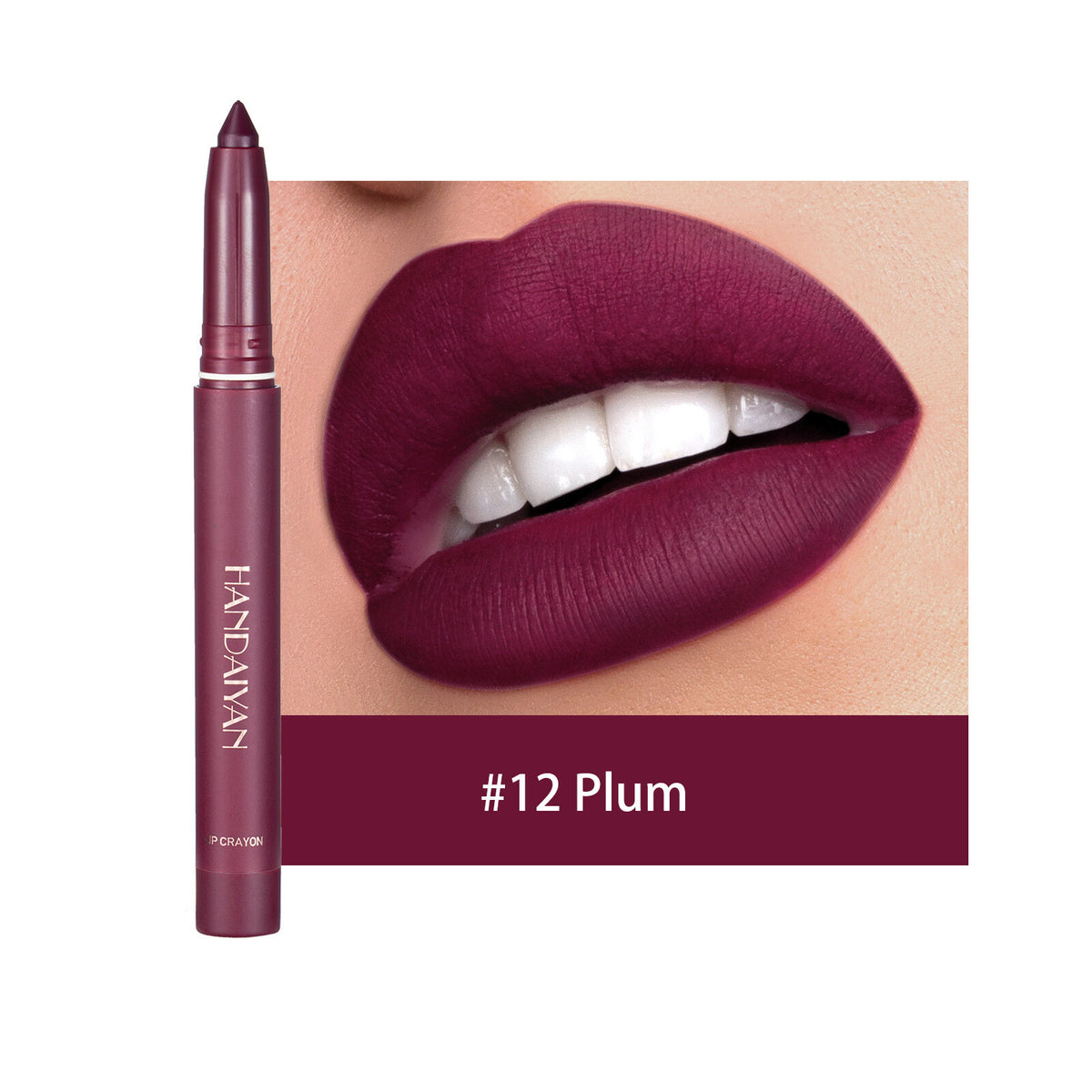 Lipstick Pencil Waterproof Non Stick Cup Matte Lipliner Thread Hook Lip Marker