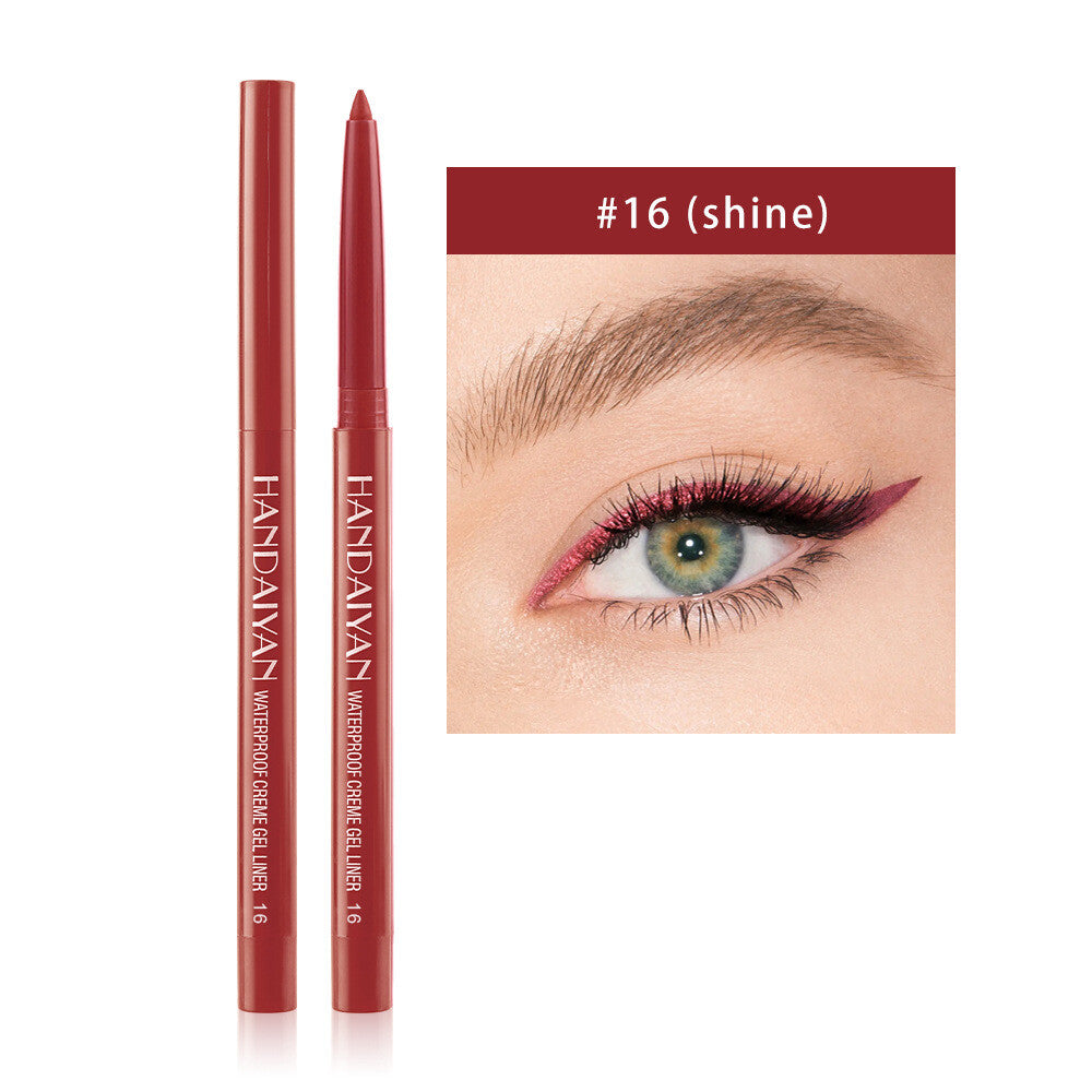 20-Color Eyeliner & Brow Pencil - Quick-Dry, Waterproof, Twist-Up Waterproof