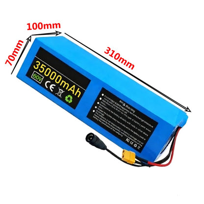 60V 35Ah 16S5P Li-ion Battery Pack High Power with BMS for Electric Bicycle