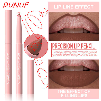 12 Colors Lip Liner Pencils - Velvet Matte Lipstick Beginner Friendly Waterproof