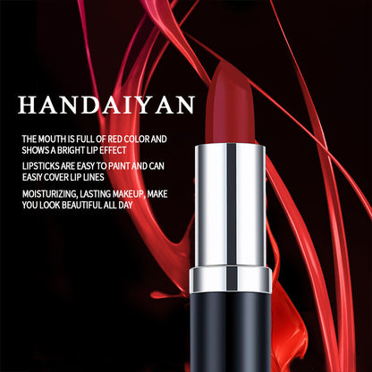 Velvet Matte Lipstick – Waterproof, Long-Lasting & Smudge-Proof Red Nude Purple