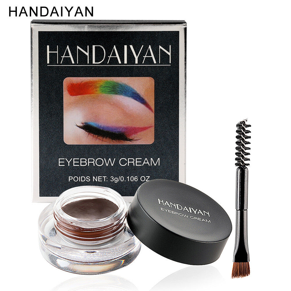 12-Color Eyebrow Liner & Mascara with Brush- Waterproof For Sparse Brows