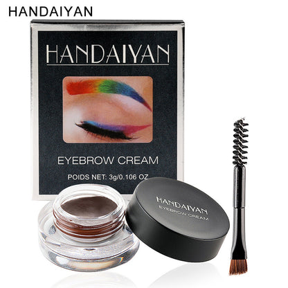 12-Color Eyebrow Liner & Mascara with Brush- Waterproof For Sparse Brows