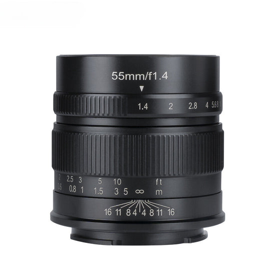 7artisans 55mm f1.4 APS-C for E/FX/EOS-M/M43 Lightweight & Travel-Ready