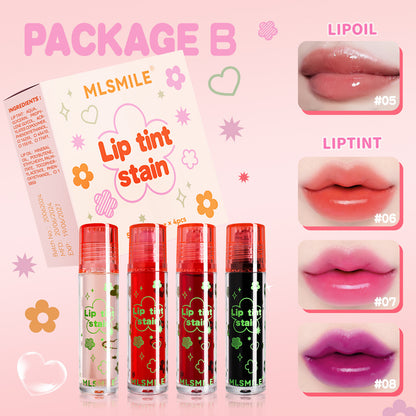 3pcs Lip Plumper Oil Lip Gloss Set Mirror Like Lip Glaze Pouty Transparent