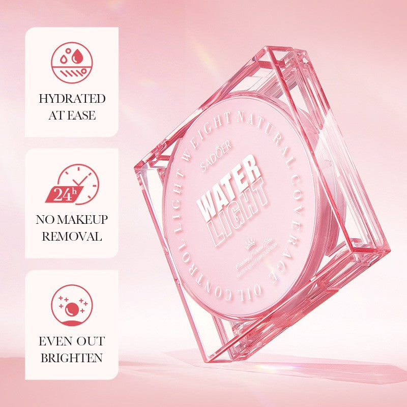 Glass Skin Cushion BB Cream - Full Coverage, 3D Contour, Tone-Up & Hydra-Glow