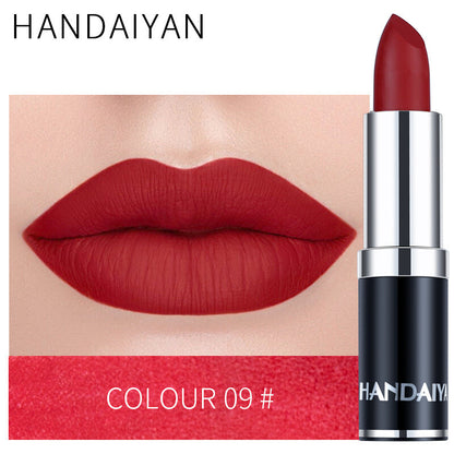 Velvet Matte Lipstick – Waterproof, Long-Lasting & Smudge-Proof Red Nude Purple