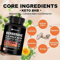 Sinpuyle Berberine 20 in 1 Keto BHB Supplement-1 Bottle 90 Capsules