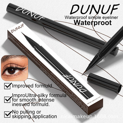 2-Color Liquid Eyeliner - Waterproof, Quick-Dry, Smudge-Proof Makeup for Women