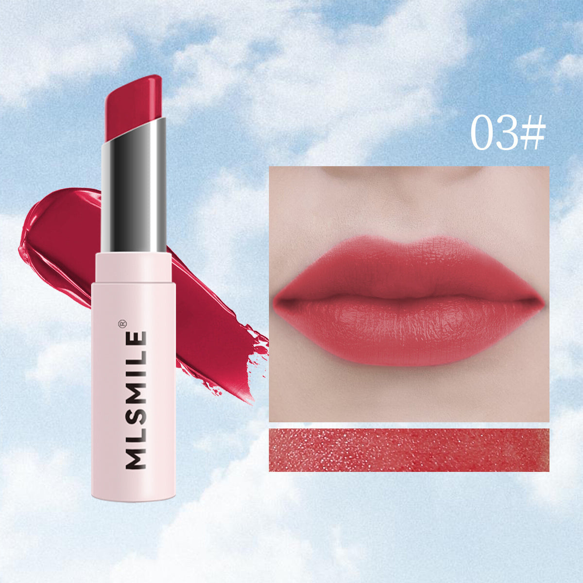 Long-lasting Moisturizing Lipstick Pigmented, 6 Colors Brightening Easy to Apply
