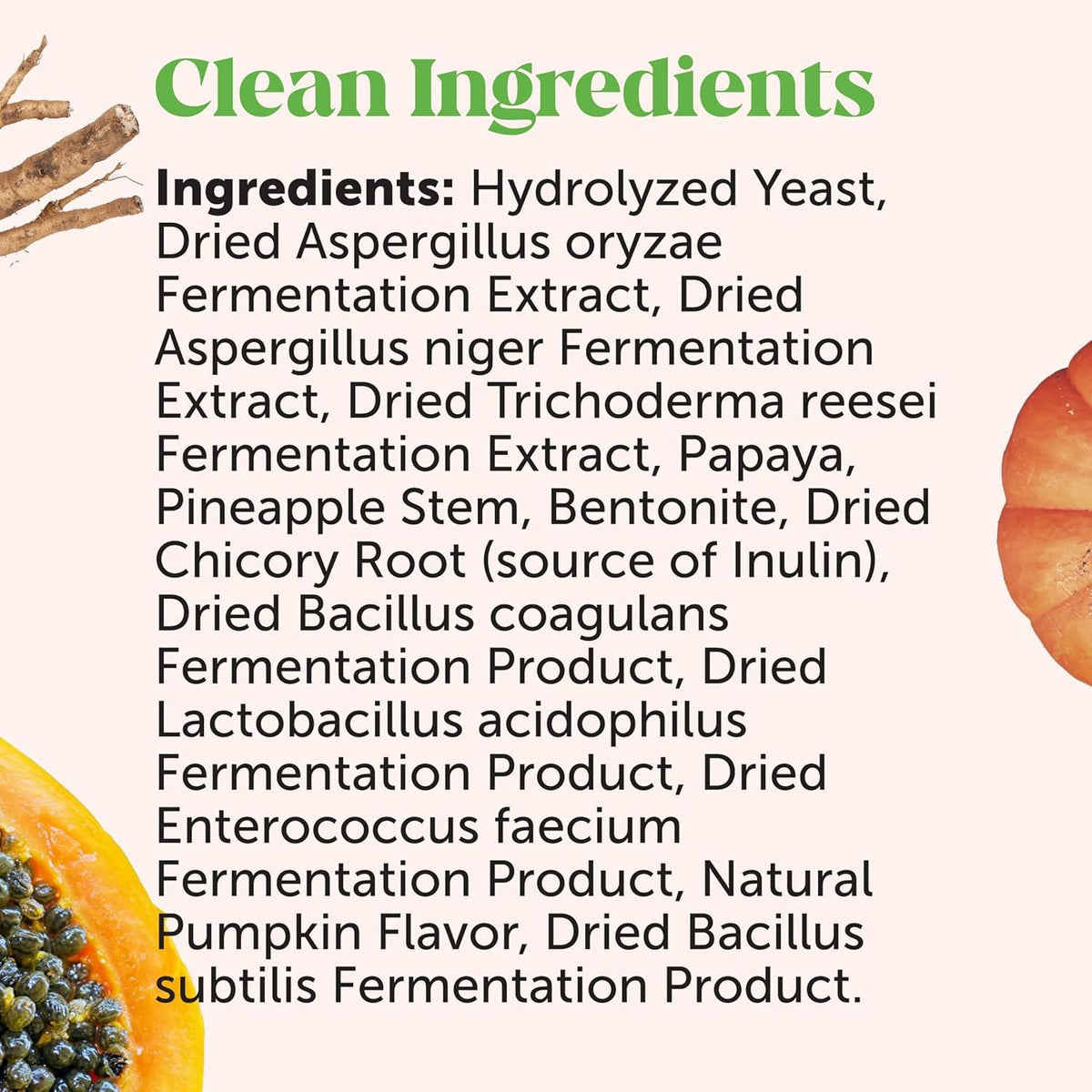 Dog Probiotics for Gut Health Pumpkin Flavor Chews Supports Skin Ear Health