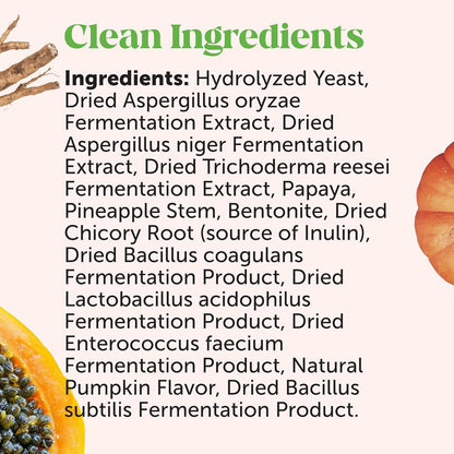 Dog Probiotics for Gut Health Pumpkin Flavor Chews Supports Skin Ear Health