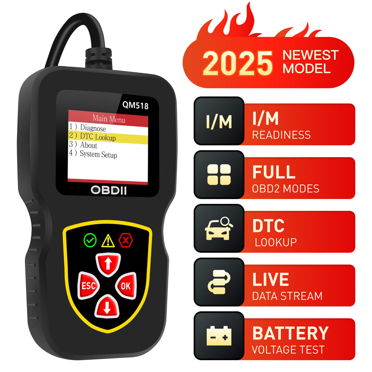 2025 New Model OBD Car Fault Diagnostic Service Tools Code Readers Scanners
