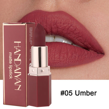 6 Colors Matte Lipstick Color Makeup Waterproof Moisturizing Long Lasting