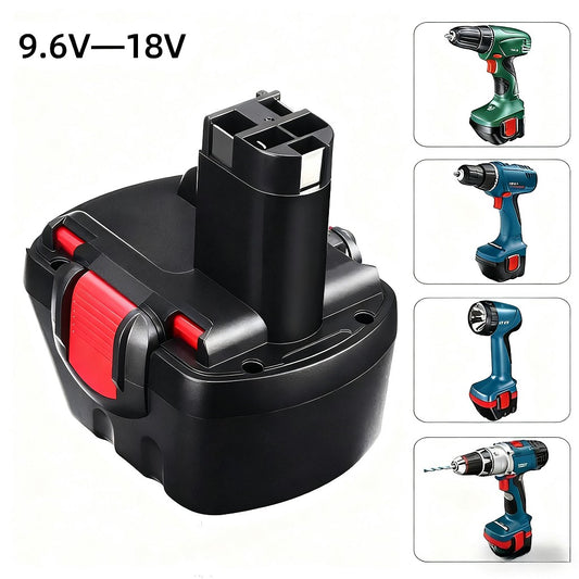 Bosch BAT038 BAT040 9.6V-18V Ni-MH Battery for Power Tools Equipment