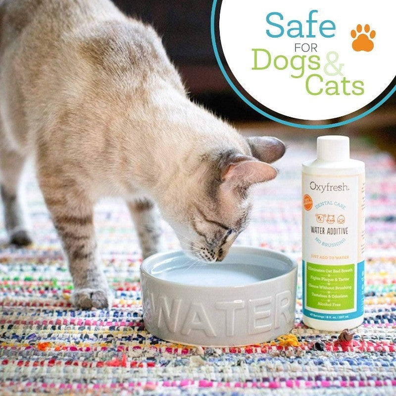 Pet Dental Water Additive Fights Bad Breath, Tartar & Plaque, Vet Recommended