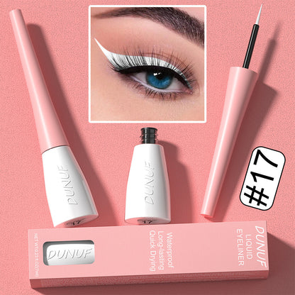 8Color Waterproof Liquid Eyeliner Vibrant Longwear Smudge-Proof Makeup for Women