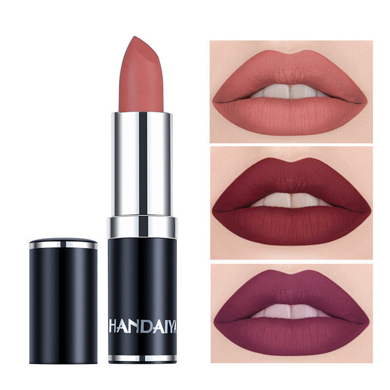 Velvet Matte Lipstick – Waterproof, Long-Lasting & Smudge-Proof Red Nude Purple