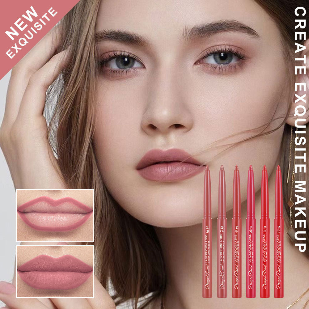 12 colors 1g Matte Lip Liner & Lipstick - Velvet Rosewood & Pink Waterproof