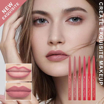 12 colors 1g Matte Lip Liner & Lipstick - Velvet Rosewood & Pink Waterproof