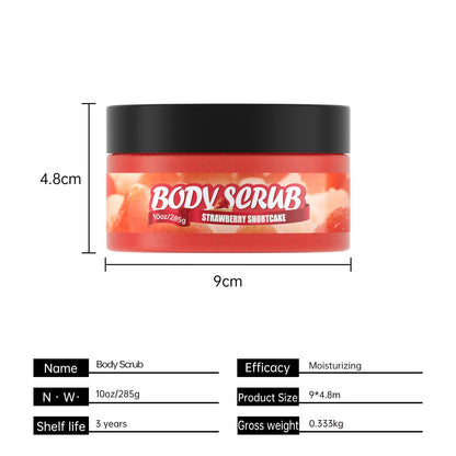Strawberry Vanilla Body Scrub Exfoliators - Exfoliating KP Treatment Smooth Skin