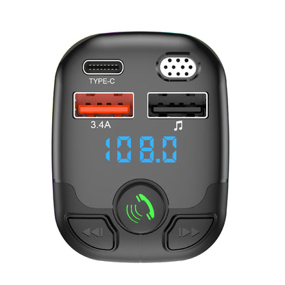 Car Cigarette Lighter Bluetooth Calling FM Radio Transmitter PD Fast Charging