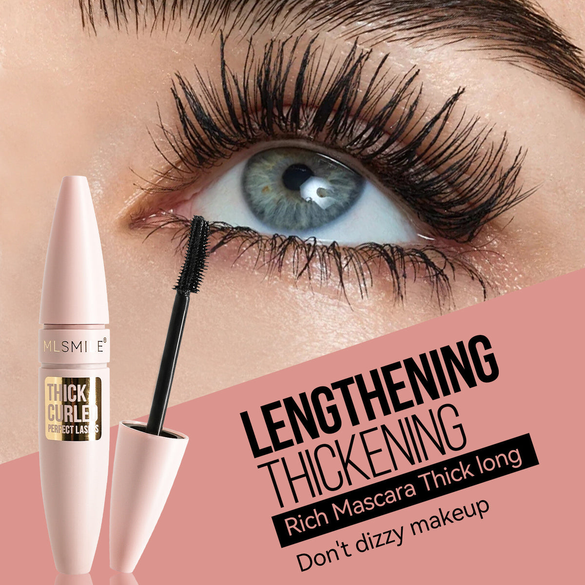 3D Volumizing Mascara Lengthening, Curling, Waterproof, Smudge-Proof Eye Makeup