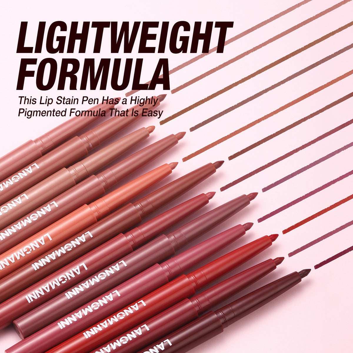 12 Colors Matte Lip Liner Pencil Set for Women Waterproof Long Lasting Lip Pen