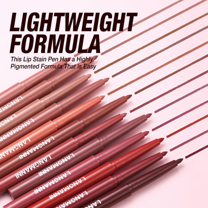 12 Colors Matte Lip Liner Pencil Set for Women Waterproof Long Lasting Lip Pen