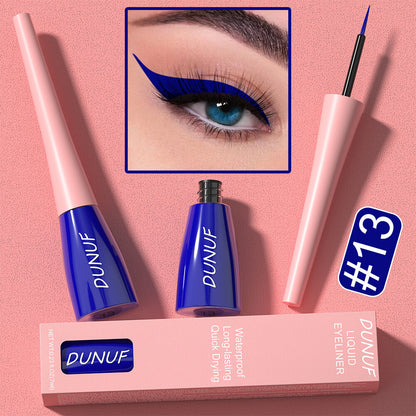 8Color Waterproof Liquid Eyeliner Vibrant Longwear Smudge-Proof Makeup for Women