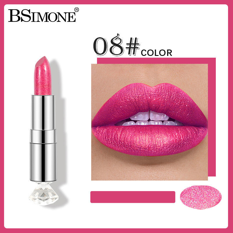 Shimmer Lipstick ✨ Moisturizing & Highly Pigmented 💋 Multi-Use as Eyeshadow
