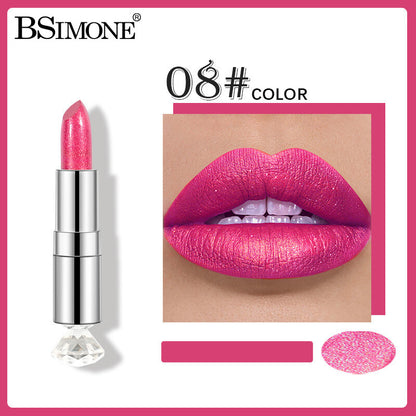 Shimmer Lipstick ✨ Moisturizing & Highly Pigmented 💋 Multi-Use as Eyeshadow