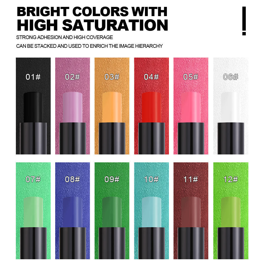 Matte Halloween Lipstick Face painting - Vampire Red, Green, White & Black