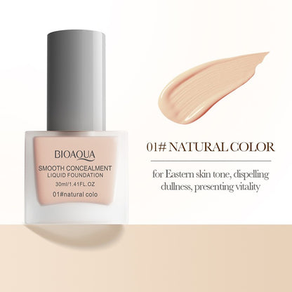 Liquid Foundation BB Cream Breathable Long Lasting Transfer-Proof Natural Finish