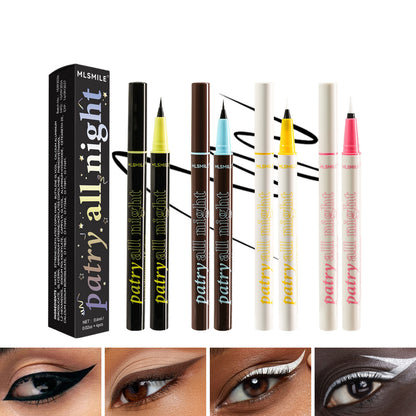 Liquid Eyeliner Eyes Pencil Makeup for Women Waterproof Black/White/Silver/Brown