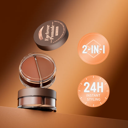 2-Tone 3D Brow Gel Eyebrow Mascara Natural Gradient Waterproof Smudge-Proof