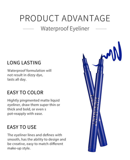 12-Piece Matte Eyeliner Gift Set · Long-Lasting & Smudge-Proof Waterproof