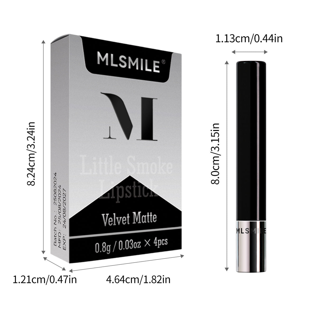 4Pcs/Set Lipstick Non Stick Cup Matte Thin Tube Makeup for Women long lasting