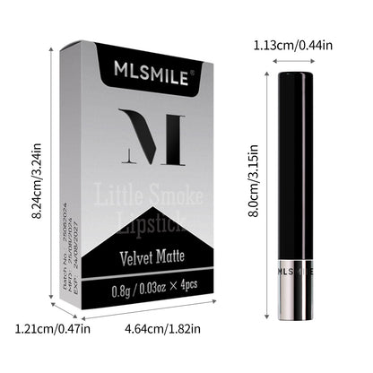 4Pcs/Set Lipstick Non Stick Cup Matte Thin Tube Makeup for Women long lasting