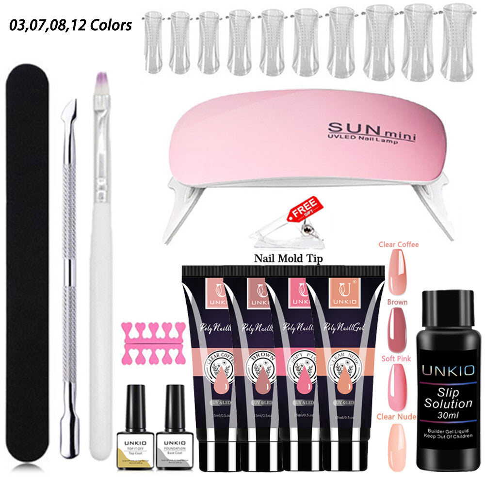Gel Nail Polish Starter Set UV LED Lamp Nail Gel Manicure Tools Nail Art DIY