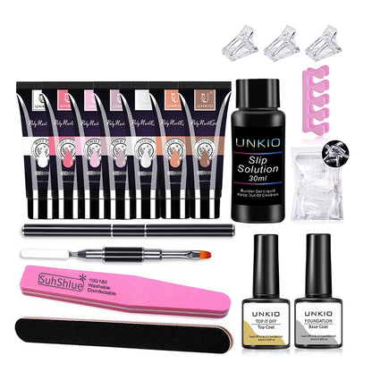 Poly UV Gel Kit All for Manicure Builder Gel Nail Extension Set Nail Art Tool