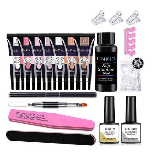 Poly UV Gel Kit All for Manicure Builder Gel Nail Extension Set Nail Art Tool