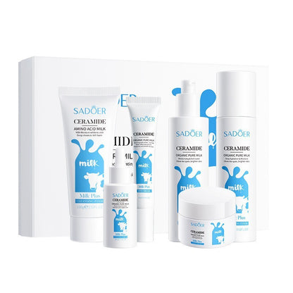 Ceramide & Milk Brightening Skincare Set 6pc Korean Skin Care Makeup for Women