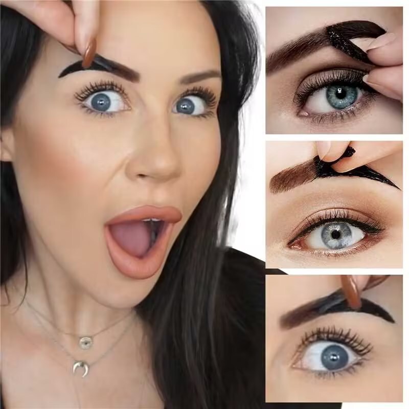 Peel-Off Eyebrow Liner Waterproof Smudge-Proof Easy Color Application