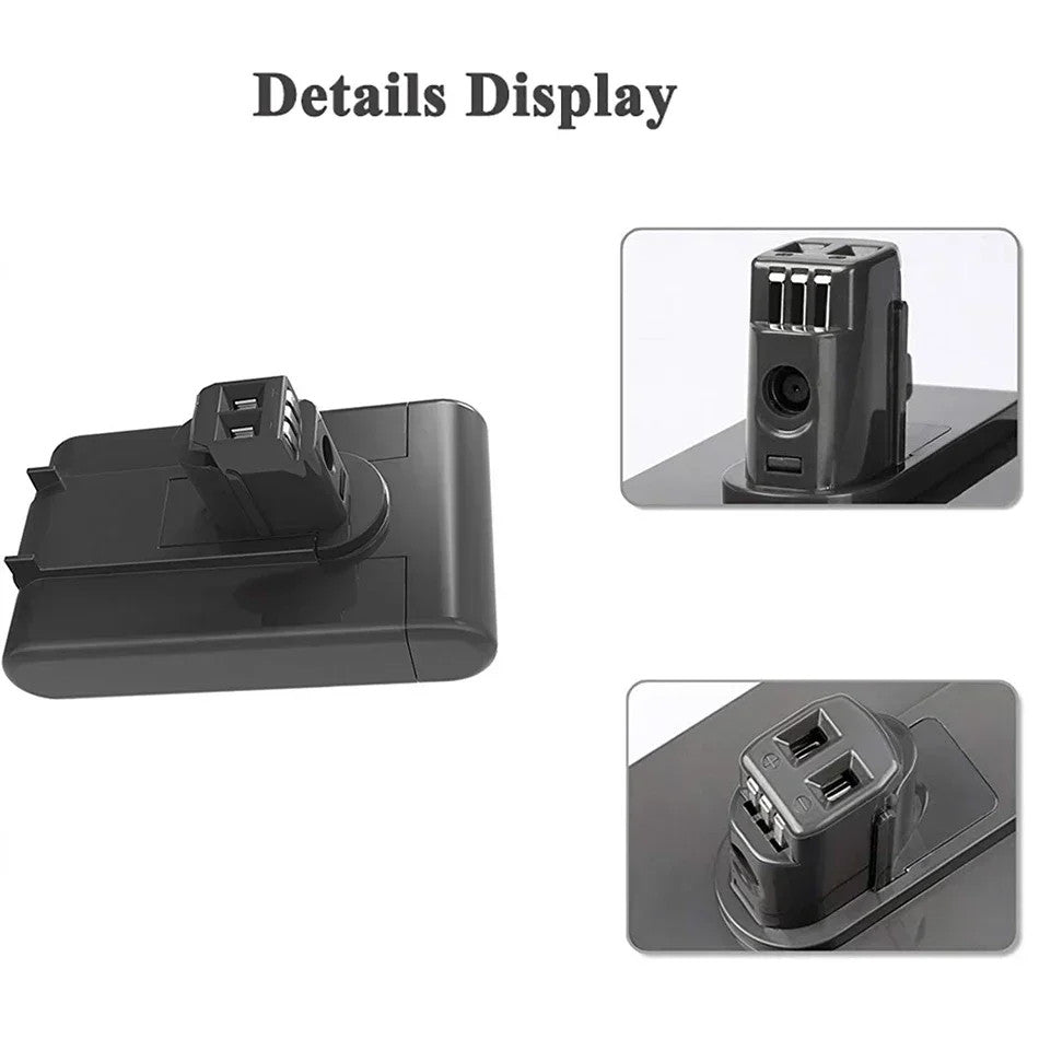 22.2 V 9.8Ah Li-ion Battery for Dyson DC34 DC44 DC45 Vacuum Cleaner