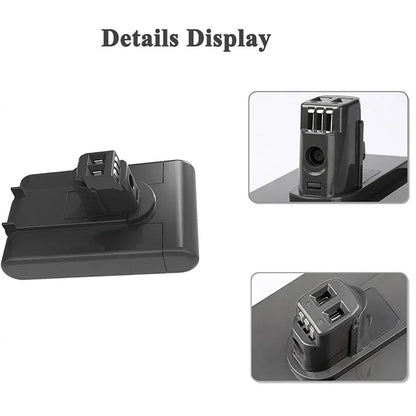 22.2 V 9.8Ah Li-ion Battery for Dyson DC34 DC44 DC45 Vacuum Cleaner