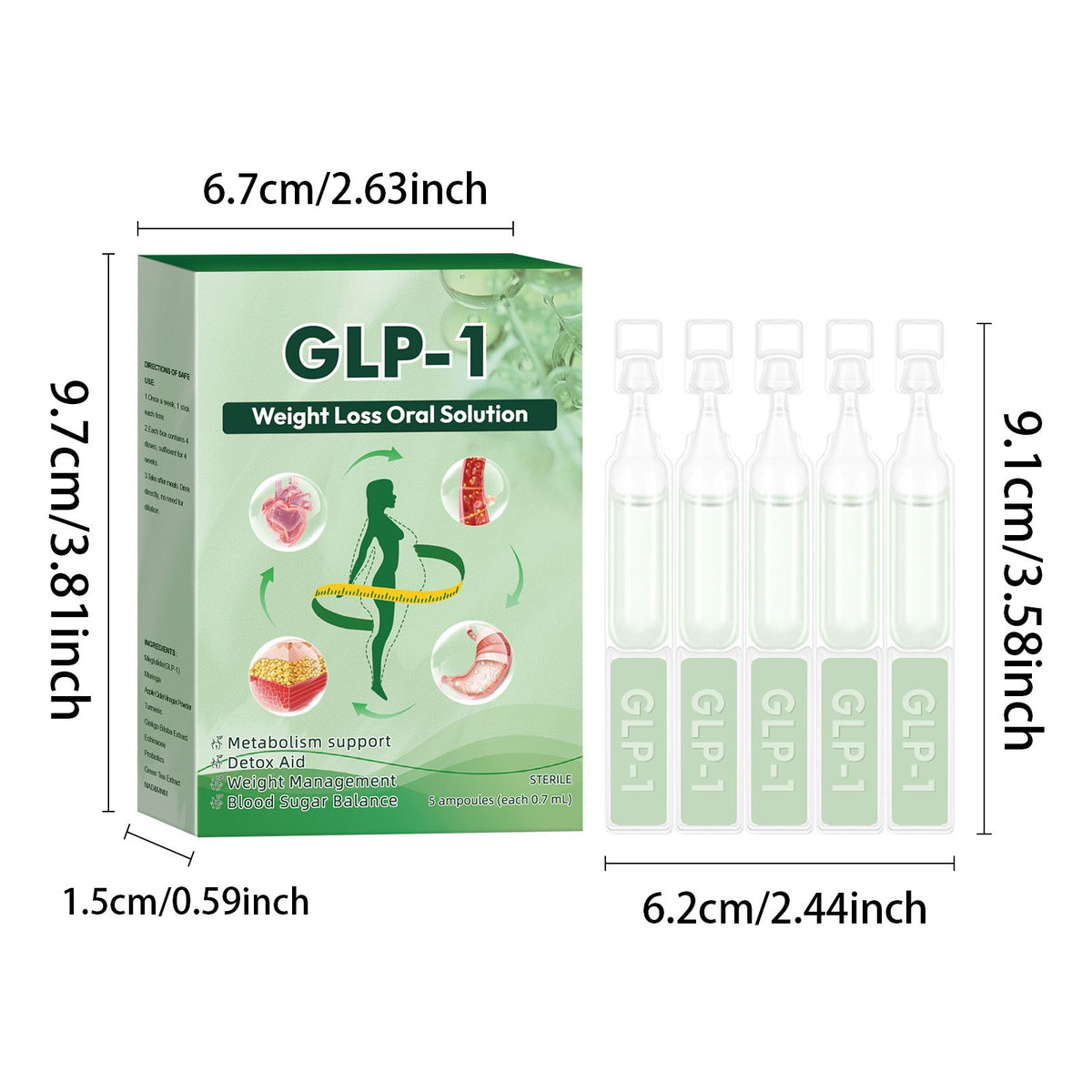 GLP Moringa Liquid Drops for Weight Loss | Natural Appetite Control & Support