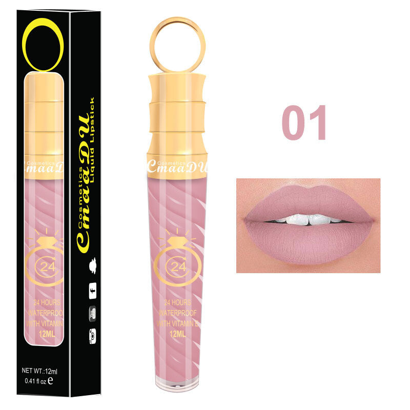 20 Colors 12ML Chili Lip Gloss - Matte/Shimmer, Waterproof, Twist Design