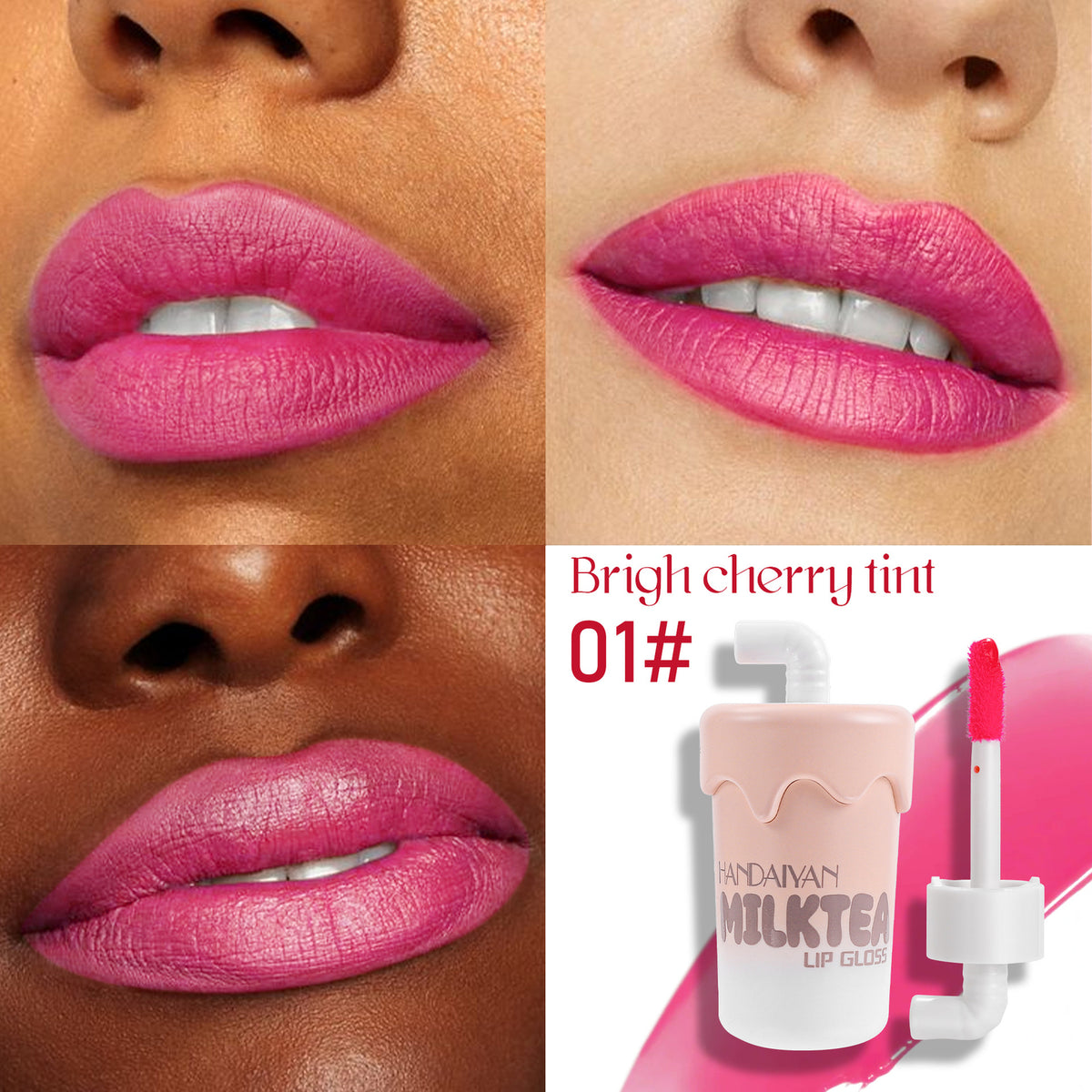 Lip & Cheek Tint - Liquid Lipstick Waterproof Long Lasting Lip Gloss