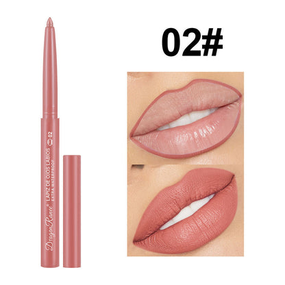 12 colors 1g Matte Lip Liner & Lipstick - Velvet Rosewood & Pink Waterproof